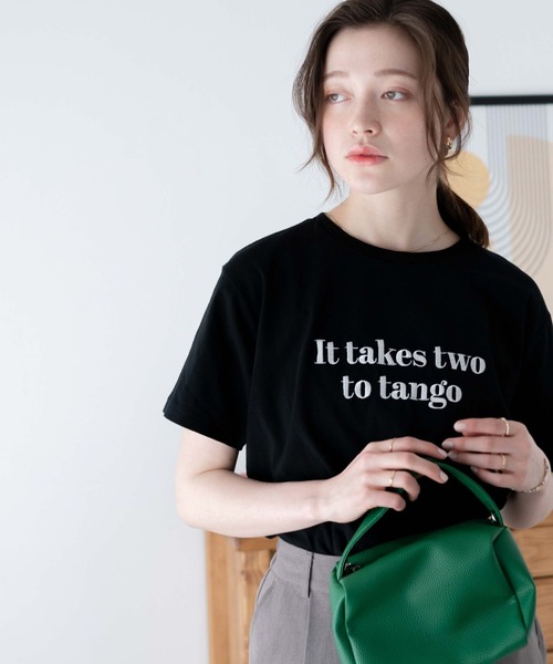WEGO（ウィゴー）の「WEGO/ロゴデザインTシャツ（Tシャツ/カットソー・レディース・オフホワイト/ブラック/ホワイト系その他/ホワイト・FREE）」の4枚目の写真