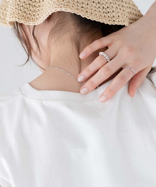 WEGO（ウィゴー）の「WEGO/ロゴデザインTシャツ（Tシャツ/カットソー・レディース・オフホワイト/ブラック/ホワイト系その他/ホワイト・FREE）」の12枚目の写真