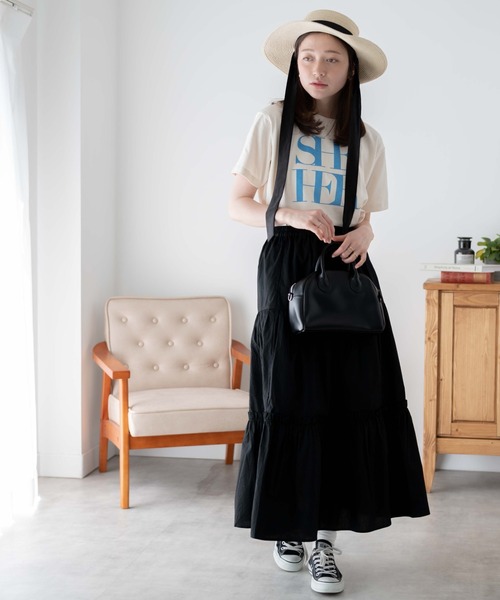 WEGO（ウィゴー）の「WEGO/ロゴデザインTシャツ（Tシャツ/カットソー・レディース・オフホワイト/ブラック/ホワイト系その他/ホワイト・FREE）」の18枚目の写真