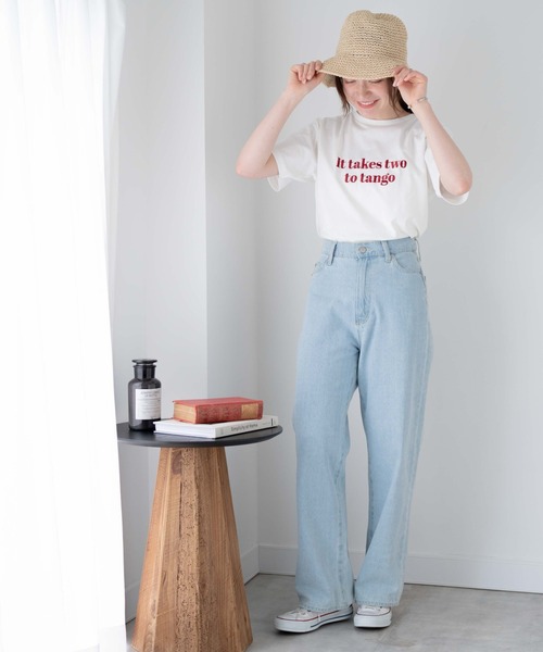 WEGO（ウィゴー）の「WEGO/ロゴデザインTシャツ（Tシャツ/カットソー・レディース・オフホワイト/ブラック/ホワイト系その他/ホワイト・FREE）」の15枚目の写真