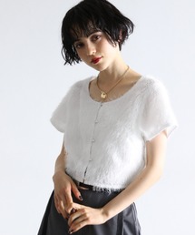 PAGEBOY | ラメフェザーショートTOPS(Tシャツ/カットソー)