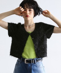 PAGEBOY | ラメフェザーショートTOPS(Tシャツ/カットソー)