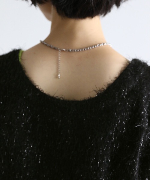 PAGEBOY(ページボーイ)の「ラメフェザーショートTOPS(Tシャツ/カットソー・レディース・オフホワイト/ブラック/アイボリー・FREE)」の22枚目の写真