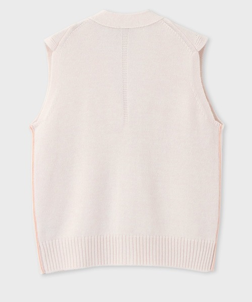 Paul Smith（ポールスミス）の「ニットベスト / 235202 372N（ベスト・レディース・オフホワイト/ブラック・MEDIUM）」の5枚目の写真