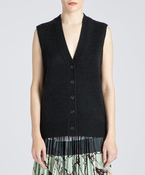 Paul Smith（ポールスミス）の「ニットベスト / 235202 372N（ベスト・レディース・オフホワイト/ブラック・MEDIUM）」の14枚目の写真