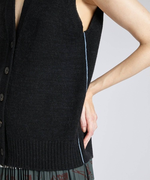 Paul Smith（ポールスミス）の「ニットベスト / 235202 372N（ベスト・レディース・オフホワイト/ブラック・MEDIUM）」の16枚目の写真