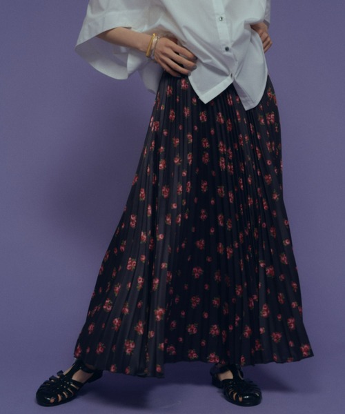 manana suerte(マニャーナスエルテ)の「vintageプリントプリーツスカート(スカート・レディース・オレンジ/ミント/ピンク/ブラック・FREE)」の11枚目の写真