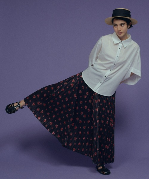 manana suerte(マニャーナスエルテ)の「vintageプリントプリーツスカート(スカート・レディース・オレンジ/ミント/ピンク/ブラック・FREE)」の22枚目の写真