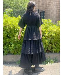 フレアスリーブワンピース