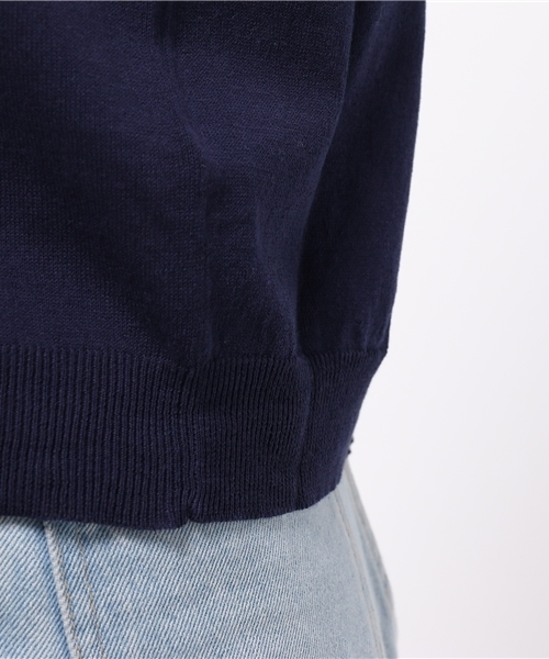 earth music&ecology（アースミュージックアンドエコロジー）の「【自宅で洗濯OK!】ウォッシャブル長袖カーディガン（カーディガン/ボレロ・レディース・ピンク/レッド/グリーン/LT.Gray/ブルー/オフホワイト/ブラック/ブルーグリーン/オレンジ/ロイヤルブルー/ネイビー/イエロー・SMALL/MEDIUM）」の18枚目の写真