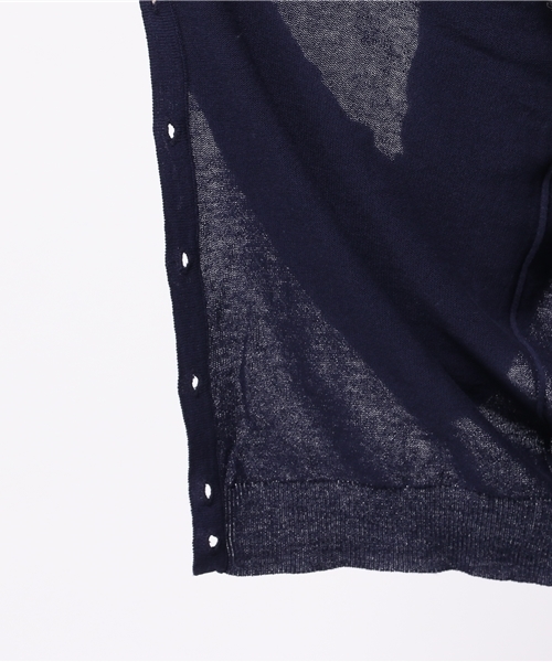 earth music&ecology（アースミュージックアンドエコロジー）の「【自宅で洗濯OK!】ウォッシャブル長袖カーディガン（カーディガン/ボレロ・レディース・ピンク/レッド/グリーン/LT.Gray/ブルー/オフホワイト/ブラック/ブルーグリーン/オレンジ/ロイヤルブルー/ネイビー/イエロー・SMALL/MEDIUM）」の21枚目の写真