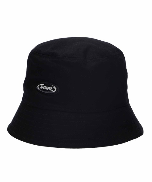 X-girl（エックスガール）の「BROKEN OVAL LOGO BUCKET HAT（ハット・レディース・ブラウン/ライトブルー/ブラック・ONE SIZE）」の2枚目の写真