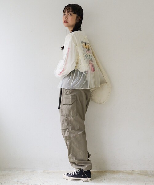 FREAK'S STORE（フリークスストア）の「チュール2WAYリボンギャザーブラウス（シャツ/ブラウス・レディース・ベージュ/オフホワイト/ブラック・ﾌﾘ-）」の11枚目の写真