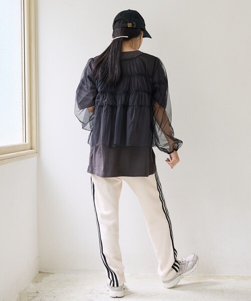 FREAK'S STORE（フリークスストア）の「チュール2WAYリボンギャザーブラウス（シャツ/ブラウス・レディース・ベージュ/オフホワイト/ブラック・ﾌﾘ-）」の18枚目の写真