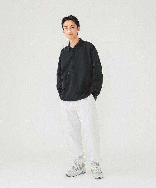 BEAMS（ビームス）の「BEAMS / テック プルオーバー シャツ（シャツ/ブラウス・メンズ・ブラック/オリーブ/ブラウン・S/M/L/XL）」の12枚目の写真