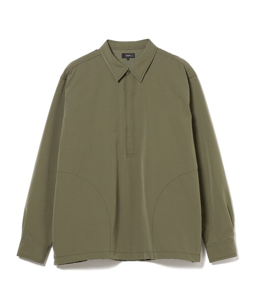 BEAMS（ビームス）の「BEAMS / テック プルオーバー シャツ（シャツ/ブラウス・メンズ・ブラック/オリーブ/ブラウン・S/M/L/XL）」の7枚目の写真