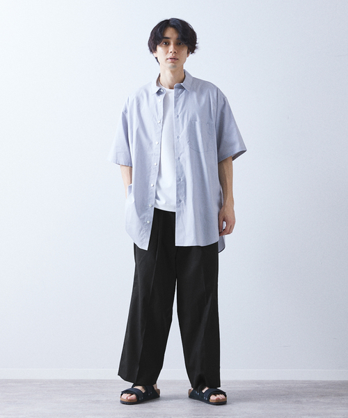 allery（アレリー）の「【allery / アレリ―】”ワイド” コットンリネン（スラックス・メンズ・ベージュ/ブラック/ブルー系その他・LARGE/SMALL/MEDIUM）」の4枚目の写真