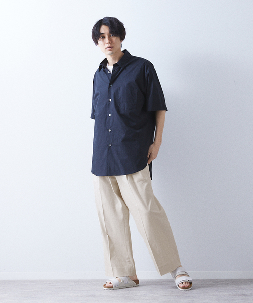 allery（アレリー）の「【allery / アレリ―】”ワイド” コットンリネン（スラックス・メンズ・ベージュ/ブラック/ブルー系その他・LARGE/SMALL/MEDIUM）」の5枚目の写真