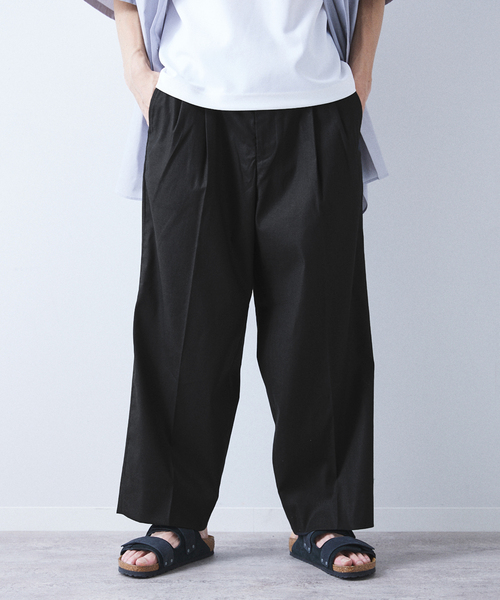 allery（アレリー）の「【allery / アレリ―】”ワイド” コットンリネン（スラックス・メンズ・ベージュ/ブラック/ブルー系その他・LARGE/SMALL/MEDIUM）」の7枚目の写真