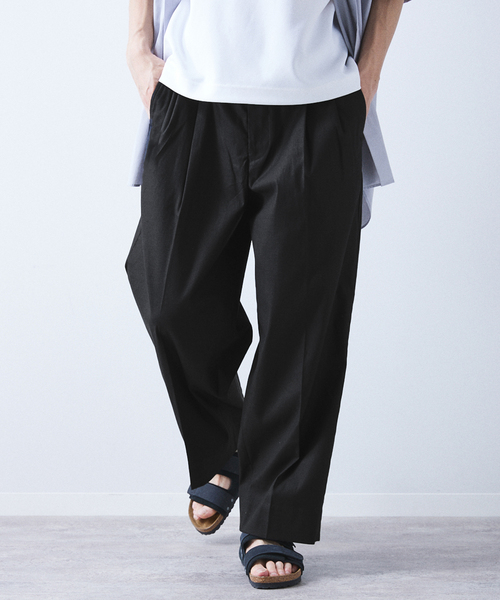 allery（アレリー）の「【allery / アレリ―】”ワイド” コットンリネン（スラックス・メンズ・ベージュ/ブラック/ブルー系その他・LARGE/SMALL/MEDIUM）」の8枚目の写真