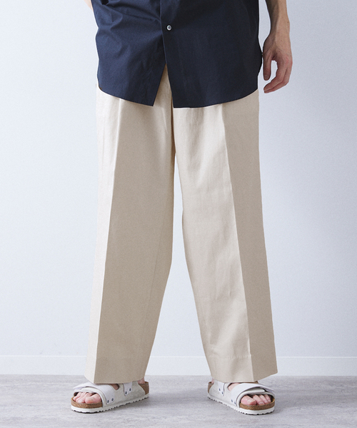 allery（アレリー）の「【allery / アレリ―】”ワイド” コットンリネン（スラックス・メンズ・ベージュ/ブラック/ブルー系その他・LARGE/SMALL/MEDIUM）」の13枚目の写真