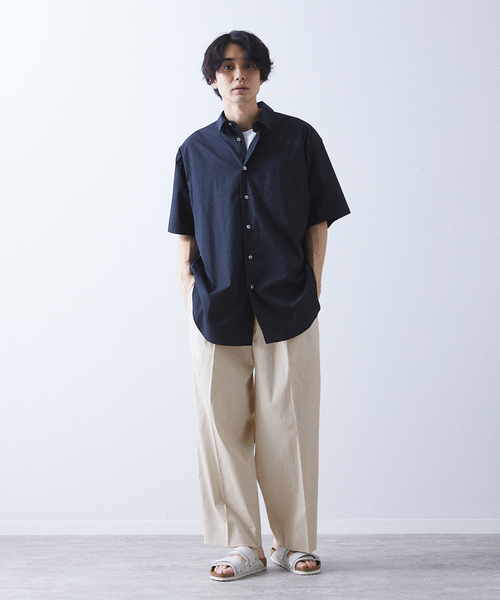 allery（アレリー）の「【allery / アレリ―】”ワイド” コットンリネン（スラックス・メンズ・ベージュ/ブラック/ブルー系その他・LARGE/SMALL/MEDIUM）」の17枚目の写真