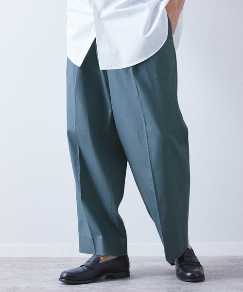 allery（アレリー）の「【allery / アレリ―】”ワイド” コットンリネン（スラックス・メンズ・ベージュ/ブラック/ブルー系その他・LARGE/SMALL/MEDIUM）」の20枚目の写真