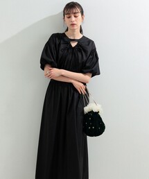 Ray BEAMS | Ray BEAMS / カットアウト パフスリーブ ワンピース(ワンピース)