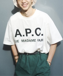 A.P.C. | 《追加》【A.P.C. / アーペーセー】別注 オーバーサイズ ロゴプリント Tシャツ(Tシャツ/カットソー)