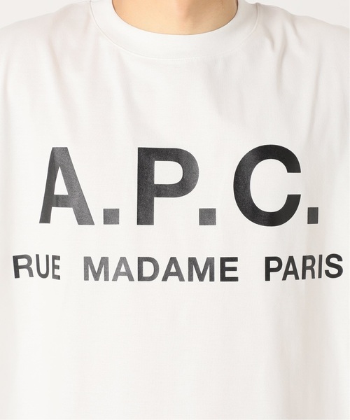 A.P.C.（アーペーセー）の「《追加》【A.P.C. / アーペーセー】別注 オーバーサイズ ロゴプリント Tシャツ（Tシャツ/カットソー・メンズ・チャコールグレー/ブラック/ホワイト/グリーン/ネイビー/ブルー系その他/コバルトブルー・SMALL/MEDIUM/LARGE/X-LARGE）」の21枚目の写真