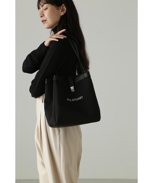 JILL STUART(ジルスチュアート)の「◆フォールドロゴトート(大)(トートバッグ・レディース・ホワイト/ブラック・フリ-)」の7枚目の写真