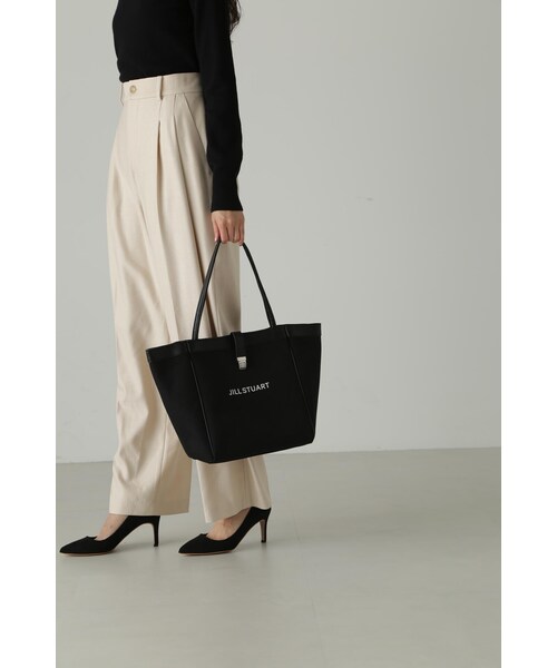 JILL STUART(ジルスチュアート)の「◆フォールドロゴトート(大)(トートバッグ・レディース・ホワイト/ブラック・フリ-)」の13枚目の写真