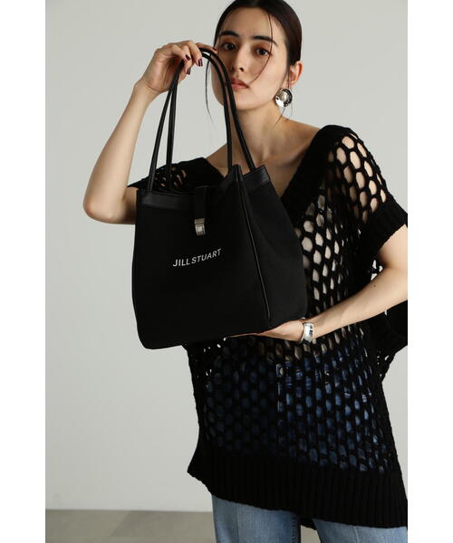 JILL STUART(ジルスチュアート)の「◆フォールドロゴトート(大)(トートバッグ・レディース・ホワイト/ブラック・フリ-)」の11枚目の写真