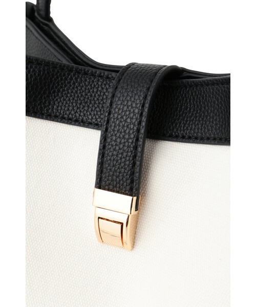 JILL STUART(ジルスチュアート)の「◆フォールドロゴトート(大)(トートバッグ・レディース・ホワイト/ブラック・フリ-)」の10枚目の写真