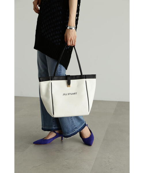 JILL STUART(ジルスチュアート)の「◆フォールドロゴトート(大)(トートバッグ・レディース・ホワイト/ブラック・フリ-)」の21枚目の写真