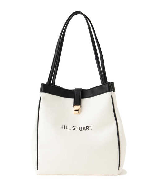 JILL STUART(ジルスチュアート)の「◆フォールドロゴトート(大)(トートバッグ・レディース・ホワイト/ブラック・フリ-)」の6枚目の写真