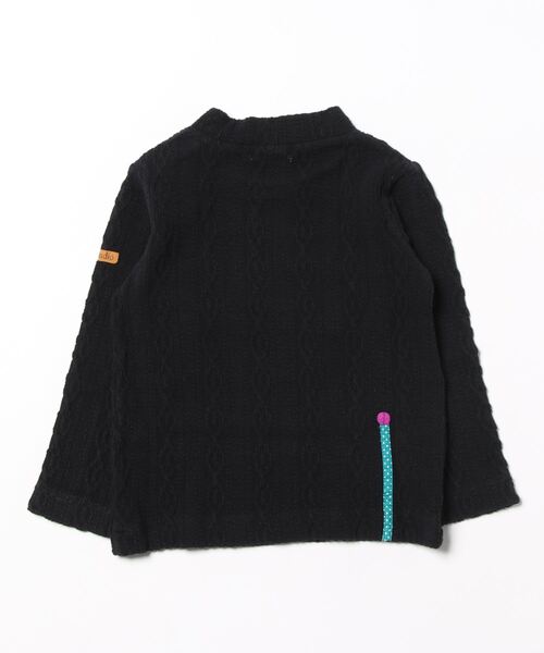 RAGMART（ラグマート）の「ケーブルニットハイネックTシャツ（Tシャツ/カットソー・キッズ・ブルー/アイボリー/ブラック/ピンク・95cm/90cm/80ｃｍ）」の17枚目の写真