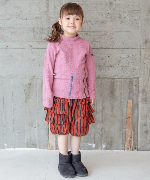 RAGMART（ラグマート）の「ケーブルニットハイネックTシャツ（Tシャツ/カットソー・キッズ・ブルー/アイボリー/ブラック/ピンク・95cm/90cm/80ｃｍ）」の14枚目の写真