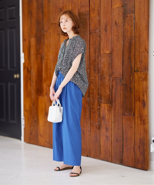 JOURNAL STANDARD（ジャーナルスタンダード）の「《追加2》80ローンタックボリュームシャツ（シャツ/ブラウス・レディース・ブルー/ブラック系その他/イエロー/ブラック・FREE）」の19枚目の写真