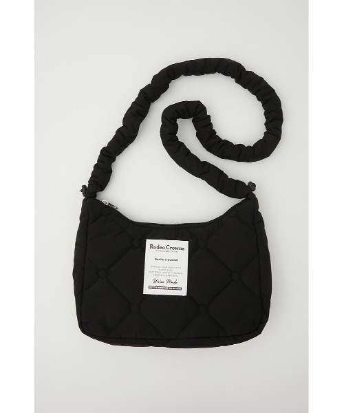RODEO CROWNS WIDE BOWL（ロデオクラウンズワイドボウル）の「キルティングショルダー（ショルダーバッグ・レディース・ライトグレー/ブラック/ブルー・FREE）」の2枚目の写真
