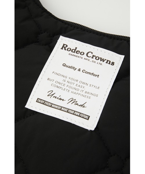 RODEO CROWNS WIDE BOWL（ロデオクラウンズワイドボウル）の「キルティングショルダー（ショルダーバッグ・レディース・ライトグレー/ブラック/ブルー・FREE）」の13枚目の写真