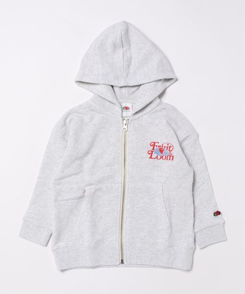 FRUIT OF THE LOOM(フルーツオブザルーム)の「KIDS裏毛ジップパーカー / 長袖 / スウェット / バック / ロゴ / プリント / カジュアル / ユニセックス(パーカー・キッズ・ネイビー/ホワイト/グリーン・L/M/S)」の14枚目の写真