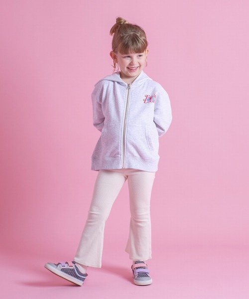 FRUIT OF THE LOOM(フルーツオブザルーム)の「KIDS裏毛ジップパーカー / 長袖 / スウェット / バック / ロゴ / プリント / カジュアル / ユニセックス(パーカー・キッズ・ネイビー/ホワイト/グリーン・L/M/S)」の8枚目の写真