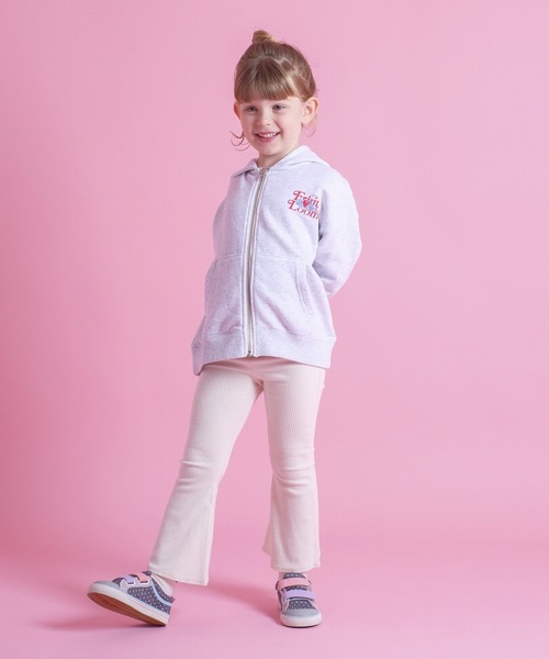 FRUIT OF THE LOOM(フルーツオブザルーム)の「KIDS裏毛ジップパーカー / 長袖 / スウェット / バック / ロゴ / プリント / カジュアル / ユニセックス(パーカー・キッズ・ネイビー/ホワイト/グリーン・L/M/S)」の9枚目の写真