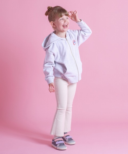 FRUIT OF THE LOOM(フルーツオブザルーム)の「KIDS裏毛ジップパーカー / 長袖 / スウェット / バック / ロゴ / プリント / カジュアル / ユニセックス(パーカー・キッズ・ネイビー/ホワイト/グリーン・L/M/S)」の13枚目の写真