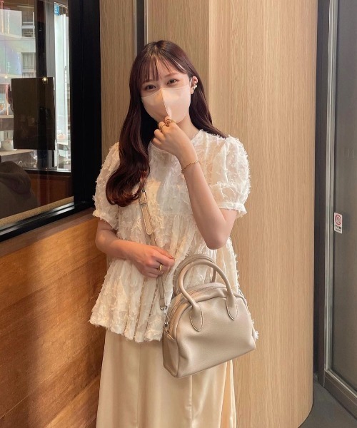 muguet（ミュゲ）の「round shoulder bag（ショルダーバッグ・レディース・グレー/ブラック・FREE）」の10枚目の写真