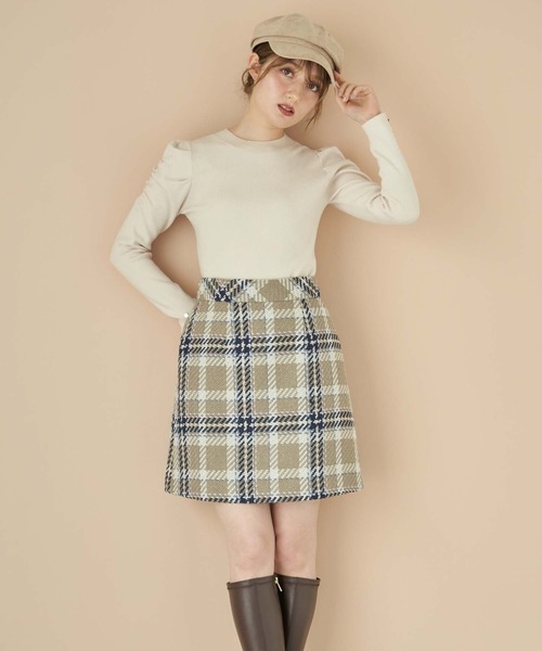 NOELA（ノエラ）の「スエードキャスケット（キャスケット・レディース・ベージュ/ブラック・フリー）」の4枚目の写真