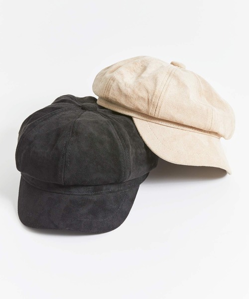 NOELA（ノエラ）の「スエードキャスケット（キャスケット・レディース・ベージュ/ブラック・フリー）」の5枚目の写真