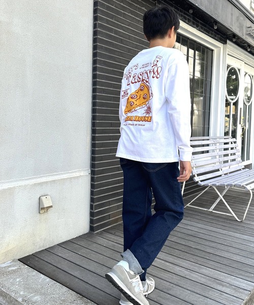 GLAZOS（グラソス）の「【大人向けサイズあり】[ストレート]ヴィンテージ加工ストレッチデニムパンツ（その他パンツ・キッズ・ブルー/ライトブルー/インディゴブルー・170cm/140cm/150cm/160cm）」の6枚目の写真