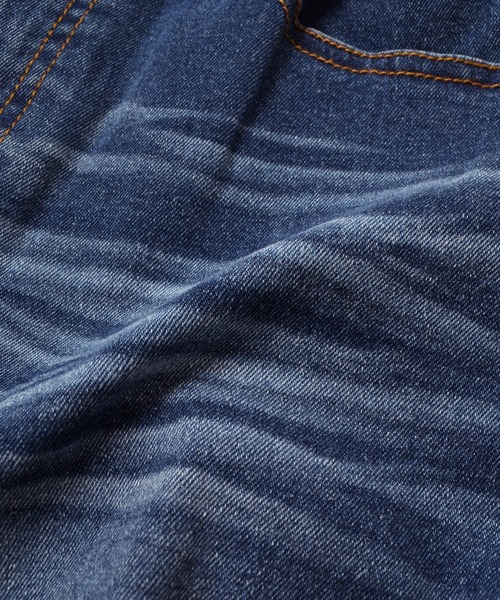 GLAZOS（グラソス）の「【大人向けサイズあり】[ストレート]ヴィンテージ加工ストレッチデニムパンツ（その他パンツ・キッズ・ブルー/ライトブルー/インディゴブルー・170cm/140cm/150cm/160cm）」の22枚目の写真